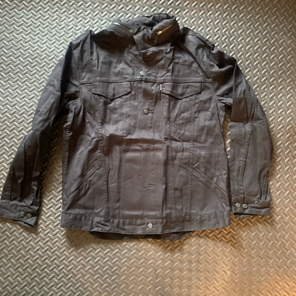 Levi Black Motorcycle/biking Jacket size XXL